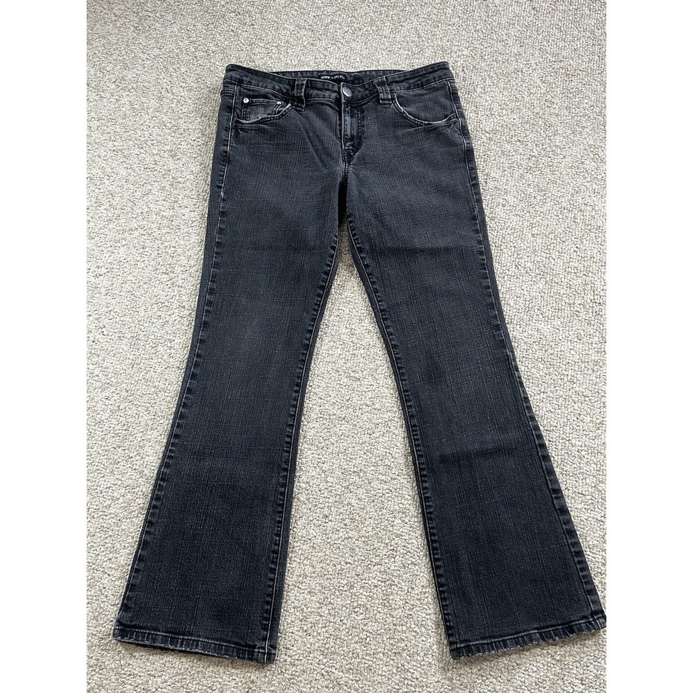 Levi's Night Blues Stretch Bootcut Women's Jeans Size 11M Black Y2K Hipster